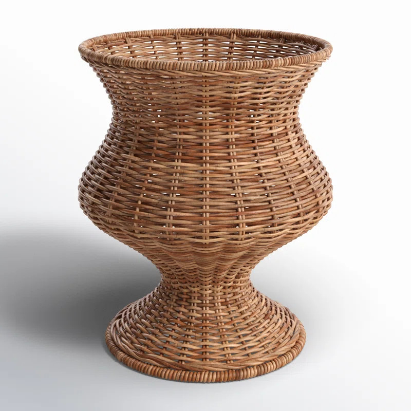 Geof Rattan Urn 12"x 14" | Wayfair North America