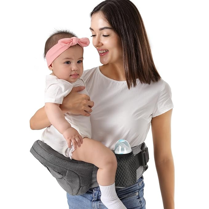 HKAI Baby Hip Carrier, Mom’s Choice Award Winner, Baby Carrier with Adjustable Waistband & Brea... | Amazon (US)