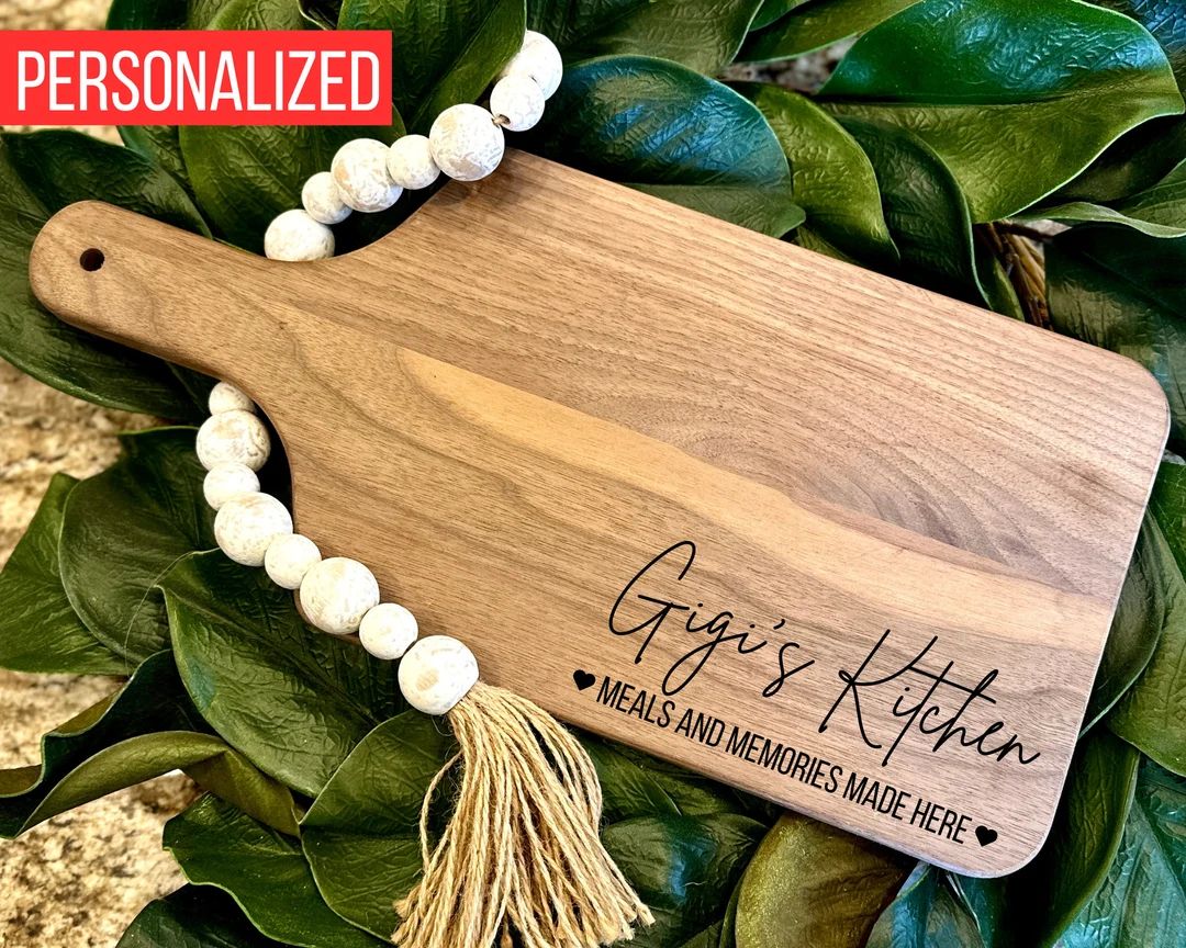 Personalized Cutting Board for Grandma Gift Personalized Gift for Grandmother Christmas Gift Char... | Etsy (US)
