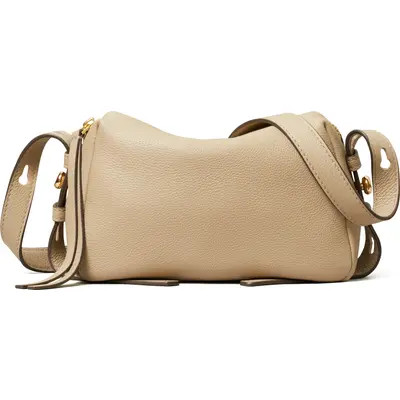 Tory Burch Romy Soft Leather Crossbody Bag in Dark Carmine at Nordstrom | Nordstrom