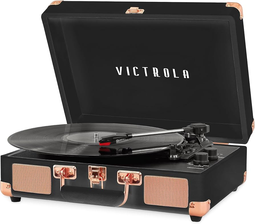 Victrola Journey Bluetooth Portable Suitcase Record Player – with Built-in Speakers, 3 Speed Vi... | Amazon (US)