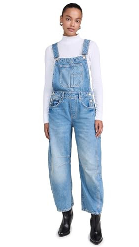 Free People Women's Lucky You Overall, Ultra Light Beam | Amazon (US)