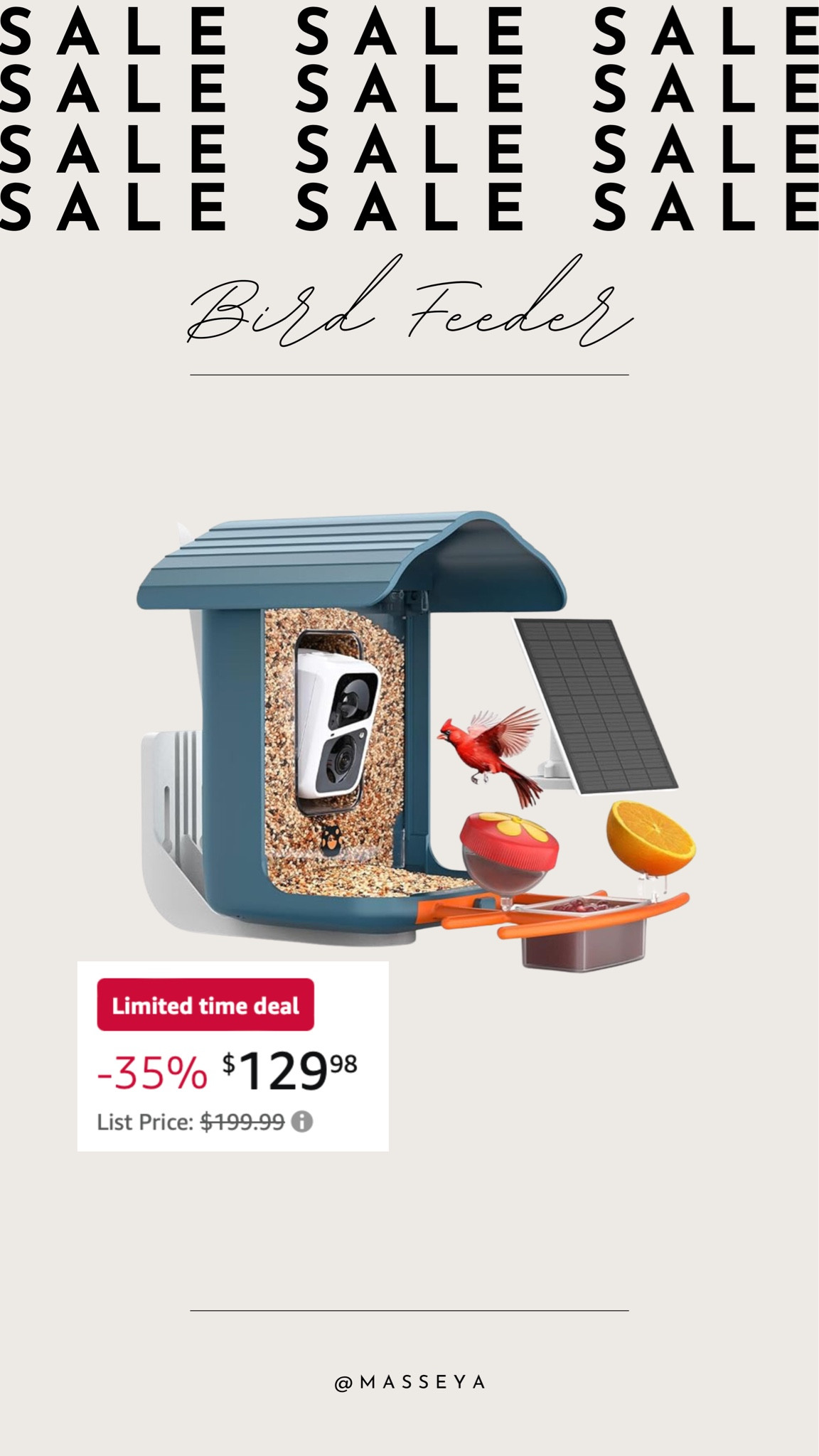 Bird feeder on sale now for $129 originally $199!! Love that is comes with a camera!

Bird feeder, camera, amazon finds, amazon on sale, Amazon bird feeder


#LTKfindsunder100 #LTKSeasonal #LTKfindsunder50