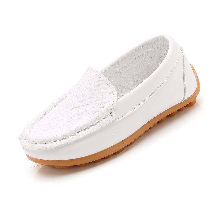 Boys Girls Loafers Dress Flats Slip-On Oxford Casual Moccasins School Walking Boat Shoes(Toddler/... | Amazon (US)