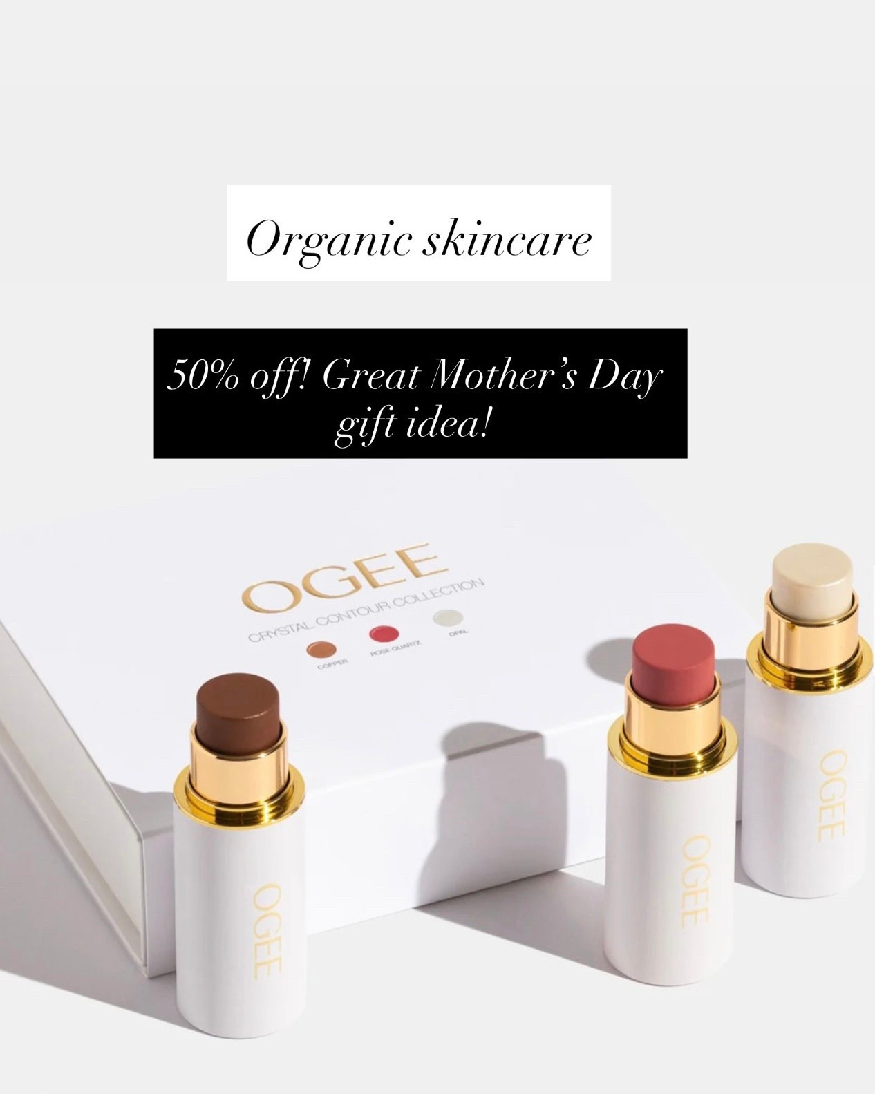 Organic skincare 50% off! Great Mother’s Day gift idea!

#LTKselfcare #LTKMothersDay #LTKBeauty