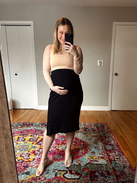 pregnancy outfit ideas for spring from amazon all from non maternity pieces #springoutfit #maternity #amazonfashion #amazonfinds / spring outfit ideas / casual outfits / skirt outfit ideas / amazon fashion / amazon finds