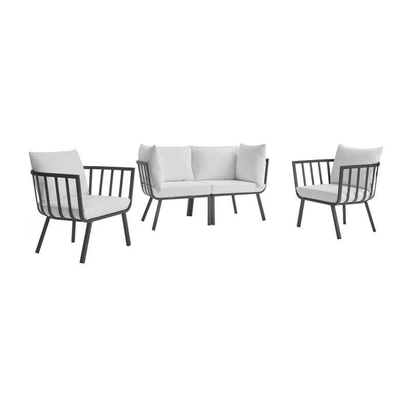 Montclaire 116'' Wide Outdoor Patio Sectional with Cushions | Wayfair North America