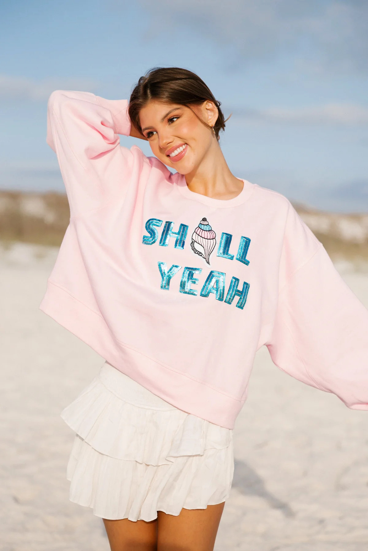 SHELL YEAH PINK PULLOVER | Judith March
