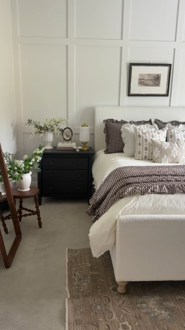 Our newest bedding launch is 👏👏👏 loving this cozy brown moment in our front bedroom!

#LTKSeasonal #LTKHome
