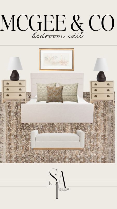 Transitional bedroom look at McGee & Co!

Cozy bedroom, nightstands, McGee, print rug, sculptural design 

#LTKhome #LTKstyletip