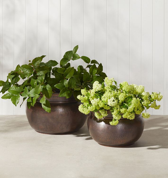 Copper Penny Round Planters | Rejuvenation