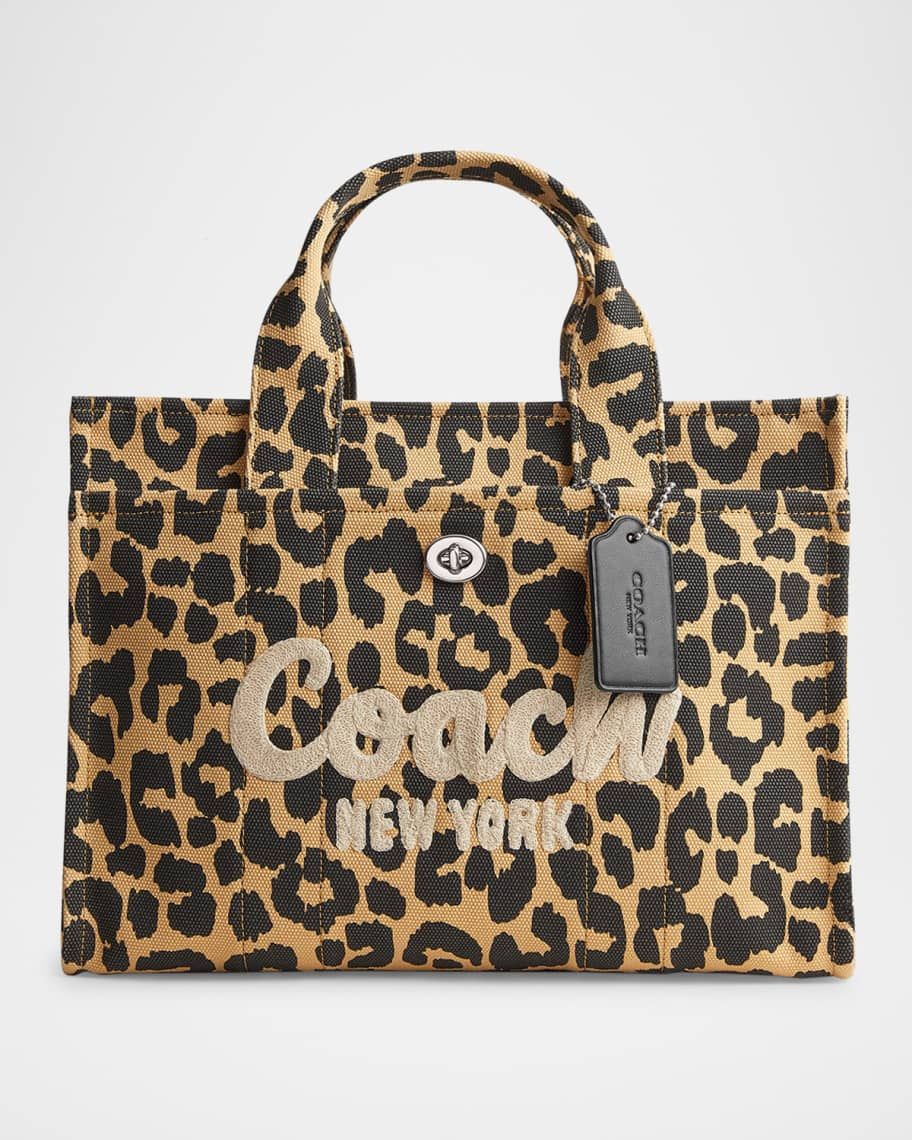 Leopard Canvas Cargo Tote Bag | Neiman Marcus