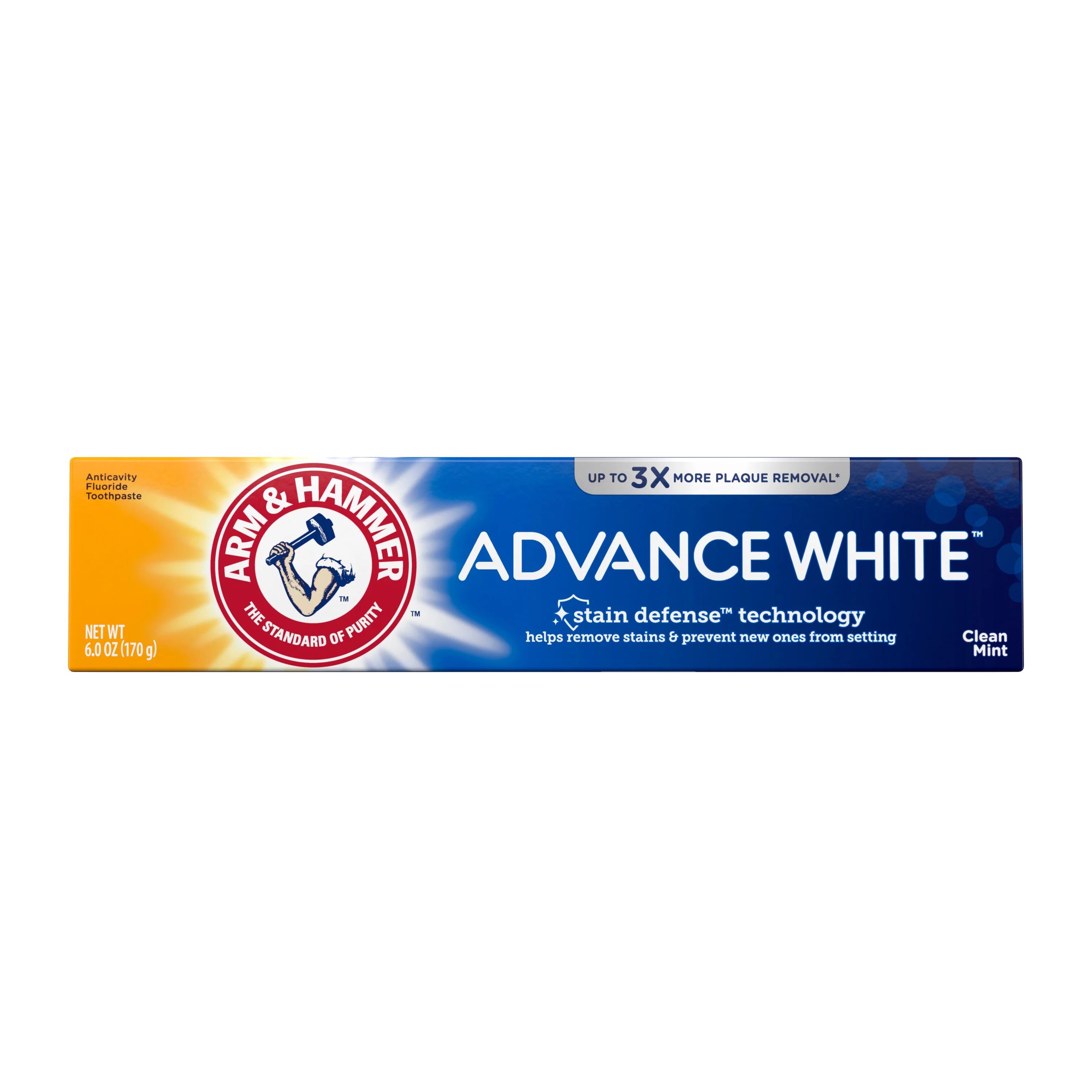 ARM & HAMMER Advanced White Extreme Whitening Toothpaste -Clean Mint - Fluoride Toothpaste - Walm... | Walmart (US)