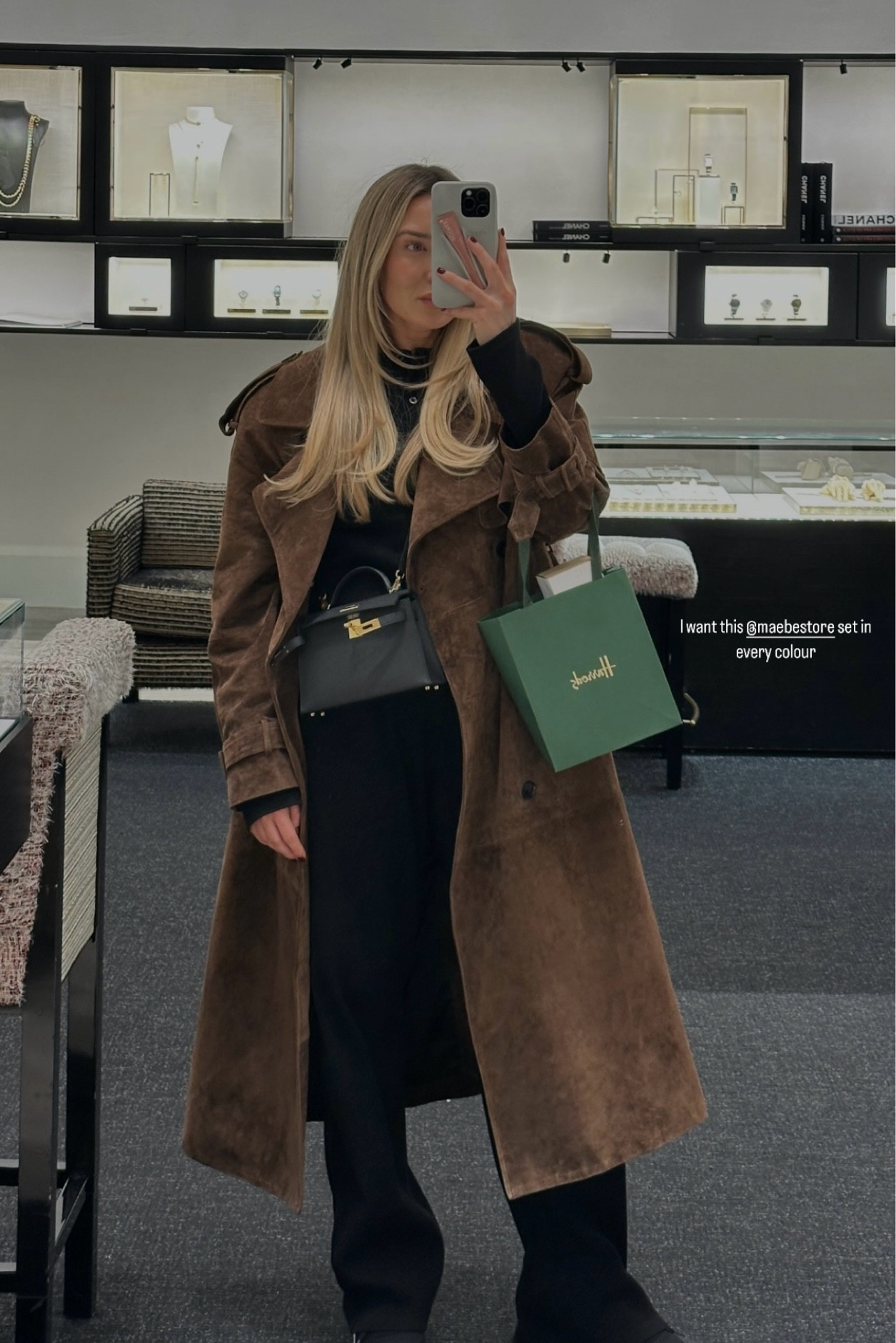 Running errands and a shopping trip on the weekend in my favourite Maebe Awayday Pleated set 🖤 loungewear perfect for casual looks and working from home, cosy wintry look elevated with my De Savary Suede Trench coat

#LTKautumn #LTKwinter #LTKstyletip