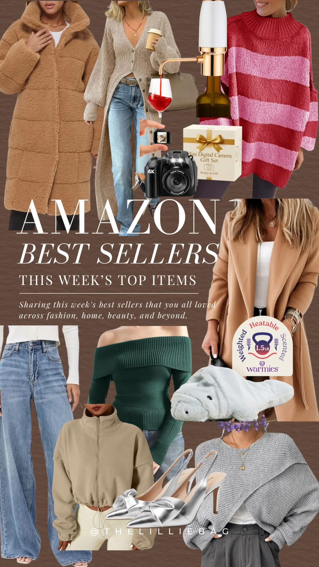 This weeks Amazon top sellers! 

Best sellers. Gifts. Gifts for her. Cozy winter outfit. Sweater. Jeans  

#LTKGiftGuide #LTKHoliday #LTKSeasonal