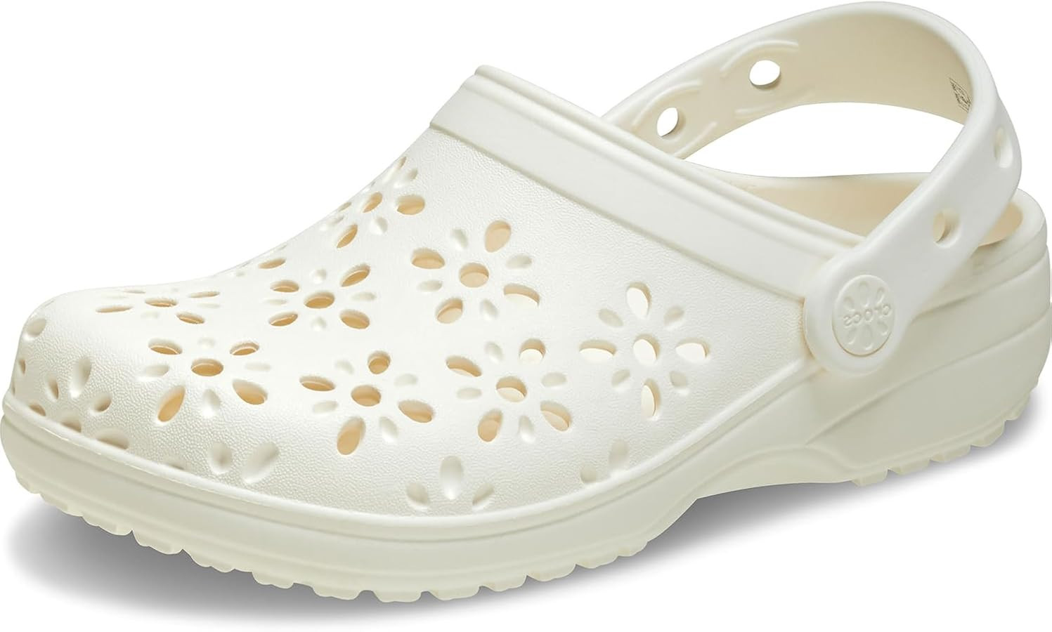 Crocs Unisex-Adult Classic Clogs with Floral Cut Out Design | Amazon (US)