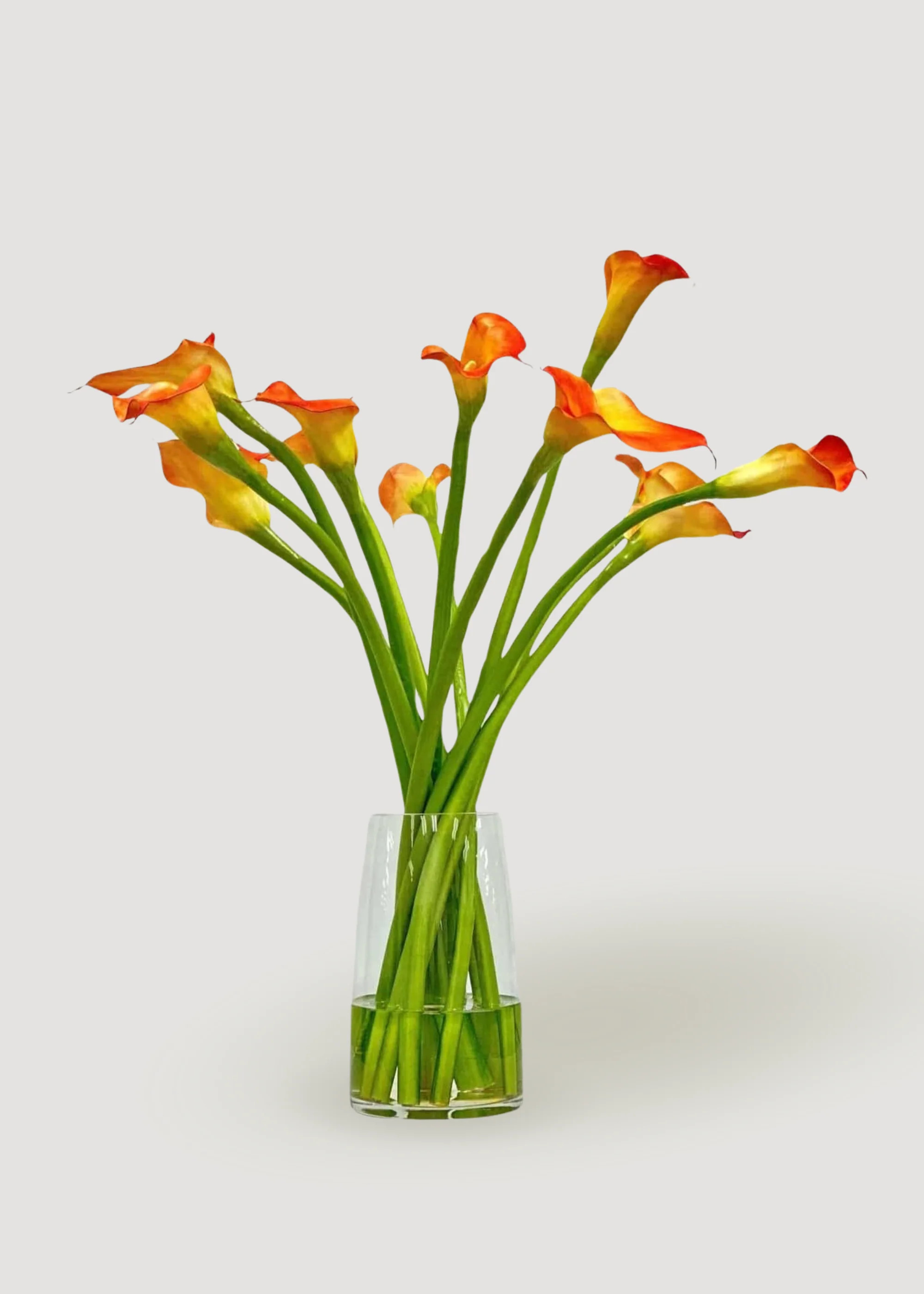 Orange Calla Lily Arrangement | Artificial Flowers at Afloral | Afloral