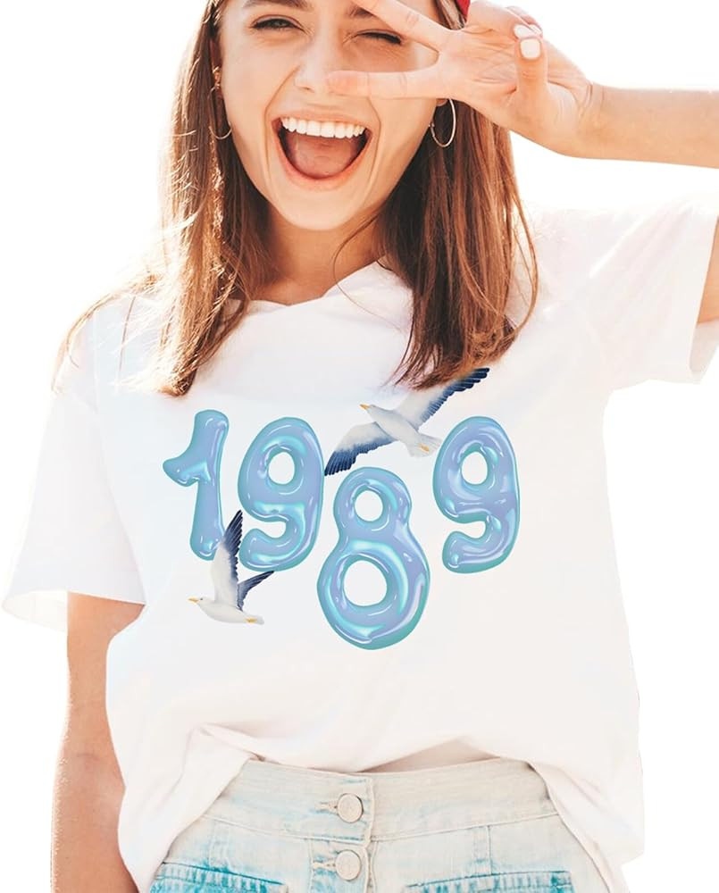 Concert T-Shirt with 1989 Design | Love of Poetry | Fun Retro Vintage Graphic, Singer Concert Mus... | Amazon (US)
