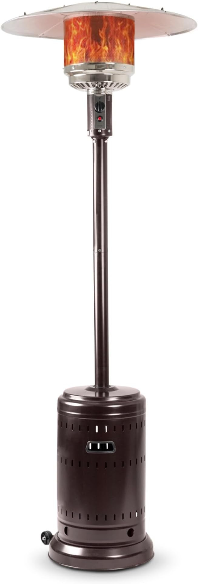 Amazon Basics 46,000 BTU Outdoor Propane Patio Heater with Wheels, Commercial & Residential, Hava... | Amazon (US)
