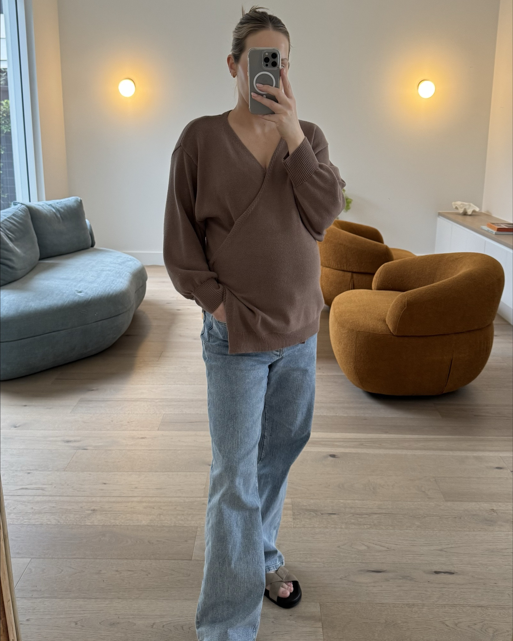 I bought this wrap knit top during my last pregnancy almost 3 years ago and I still wear it regularly! I have it in white also, but now it’s available in a gorgeous Peony pink and a black. I wear a size 0  

#LTKaustralia #LTKmaternity