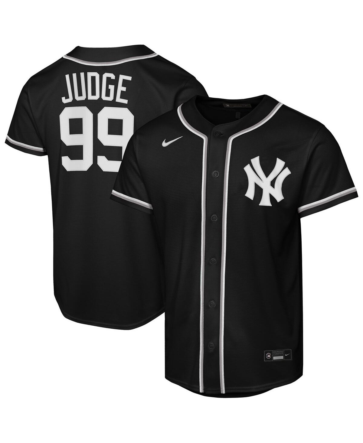 Nike Big Boys and Girls Aaron Judge Black New York Yankees Fashion Replica Player Jersey - Black | Macy's