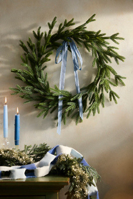 Faux Skinny Pine Wreath | Anthropologie (US)