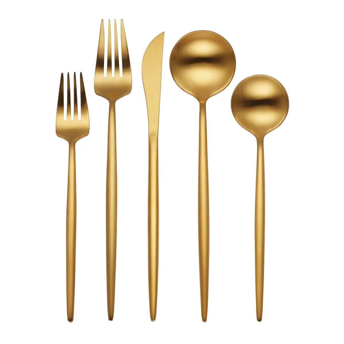 Skandia Zephyr Satin Gold 45 Piece Flatware Set | Lenox