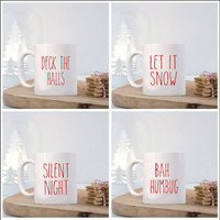 Rae Dunn Inspired Christmas Mug Decal Set Of 4 | Etsy (US)