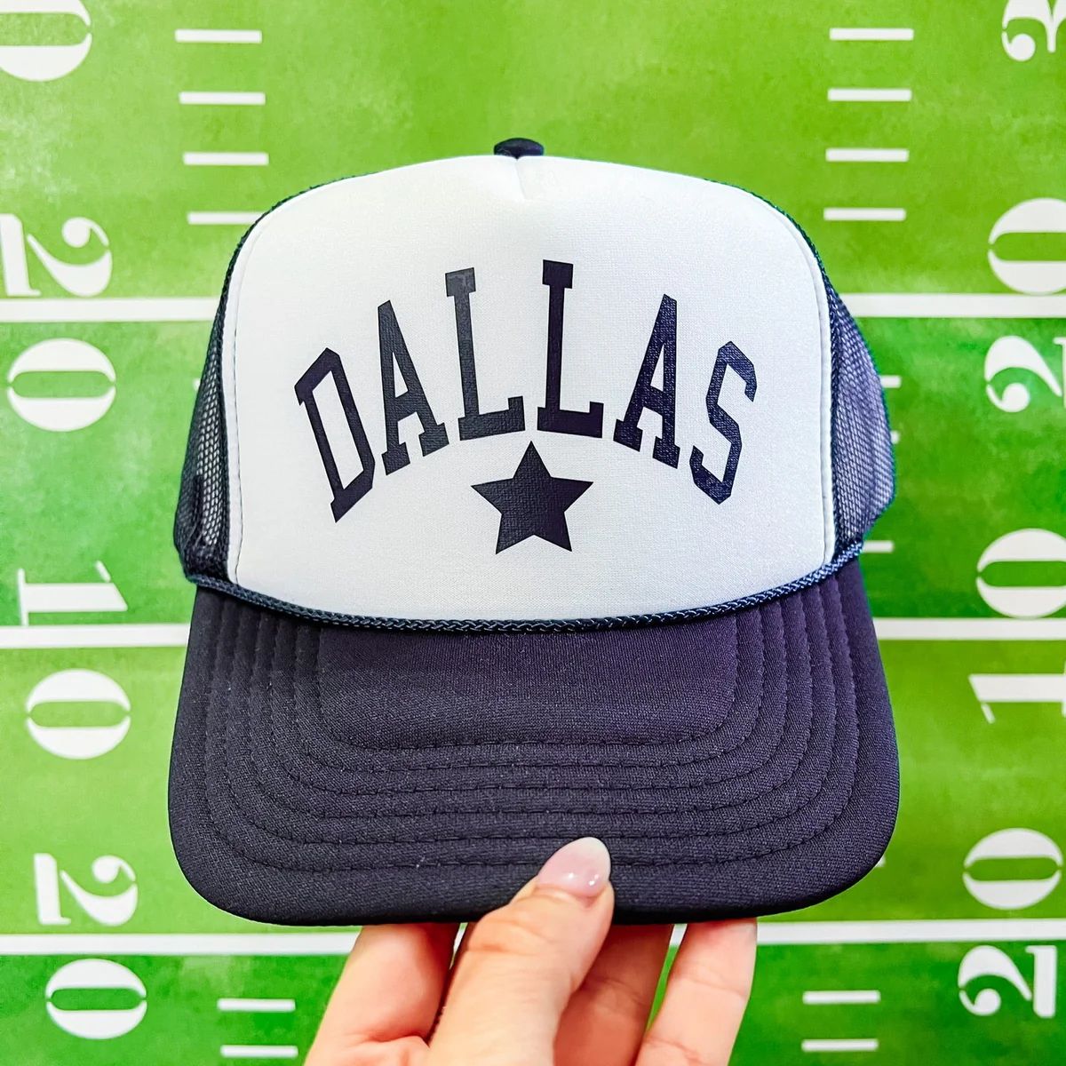 Dallas Trucker Hat - Navy/White | Southern Roots
