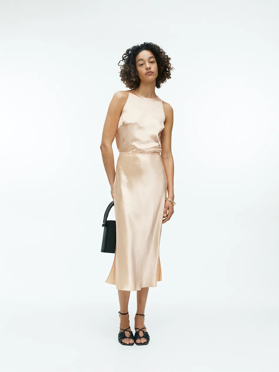 Bias-Cut Satin Skirt | ARKET (US&UK)