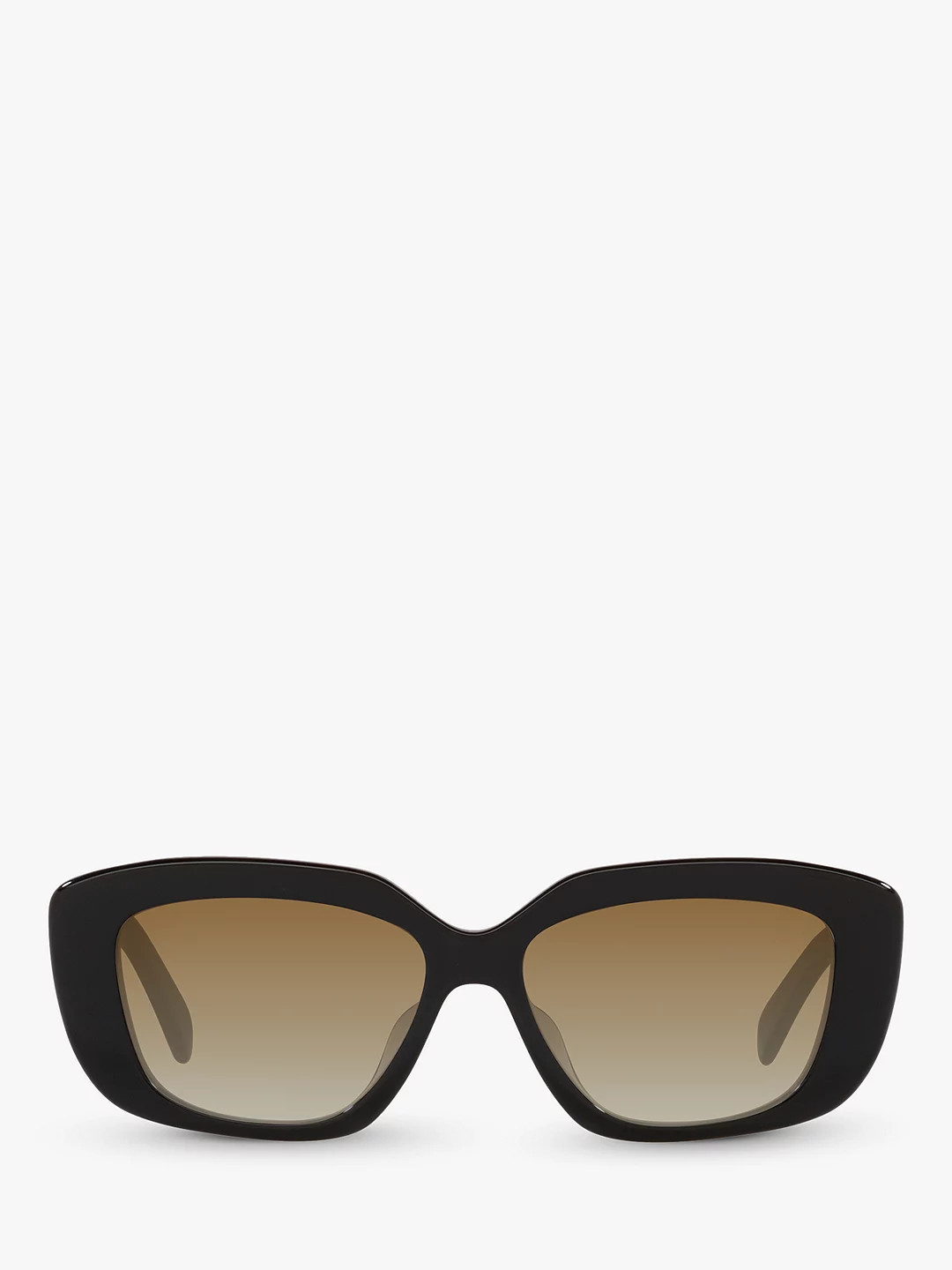 Celine CL40216U Women's Rectangular Sunglasses, Black/Brown Gradient | John Lewis (UK)