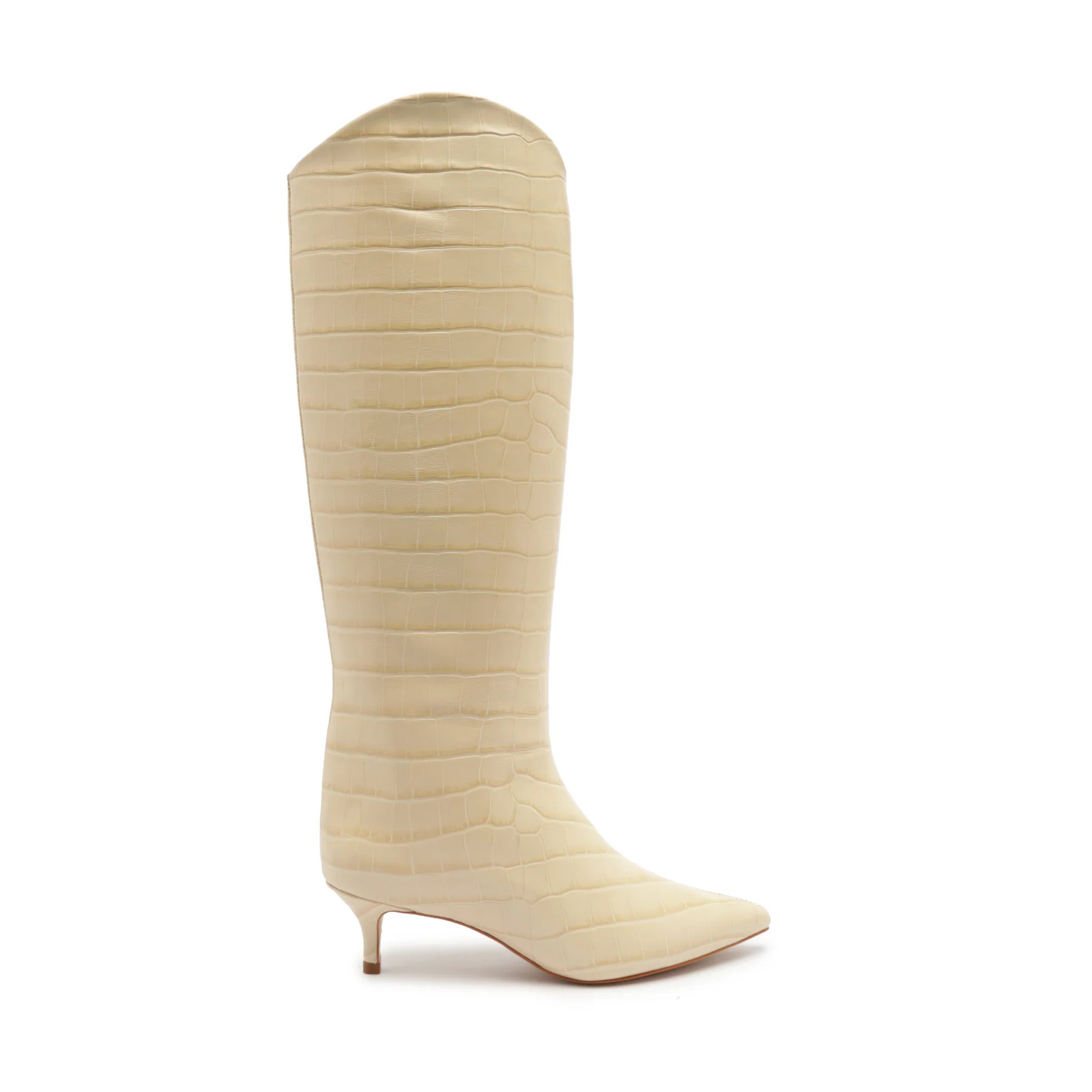Maryana Lo Crocodile-Embossed Leather Boot | Schutz Shoes (US)