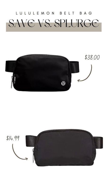 Lululemon Belt Bag Splurge Vs. Save 

Belt bag, Fanny pack, dupe



#LTKunder50 #LTKitbag #LTKstyletip
