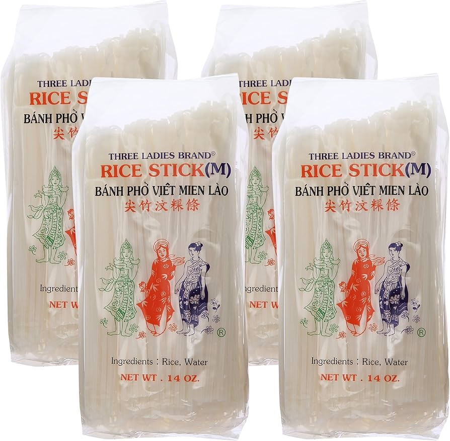 Three Ladies Brand Rice Stick, 14 oz (Pack of 4) | Amazon (US)