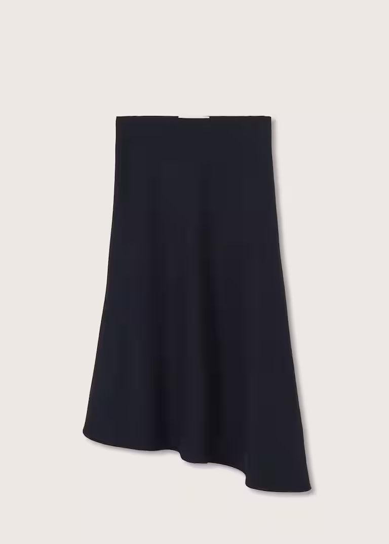 Asymmetric wool skirt -  Women | Mango USA | MANGO (US)