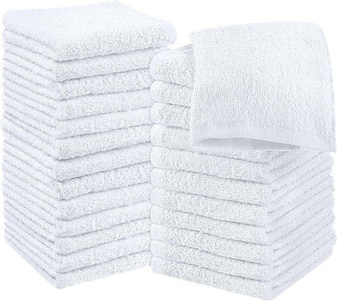 Utopia Towels Cotton Washcloths Set - 100% Ring Spun Cotton, Premium Quality Flannel Face Cloths,... | Amazon (US)