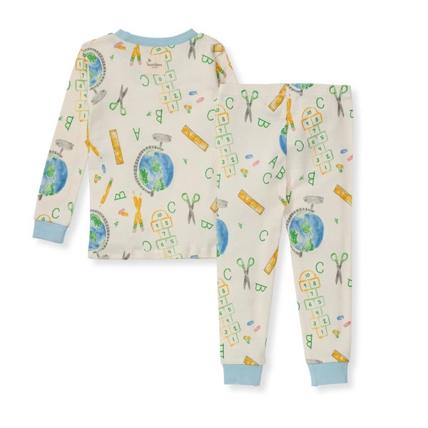 Learn the Globe Organic Cotton Pajamas - 2-Piece 12M | Burts Bees Baby