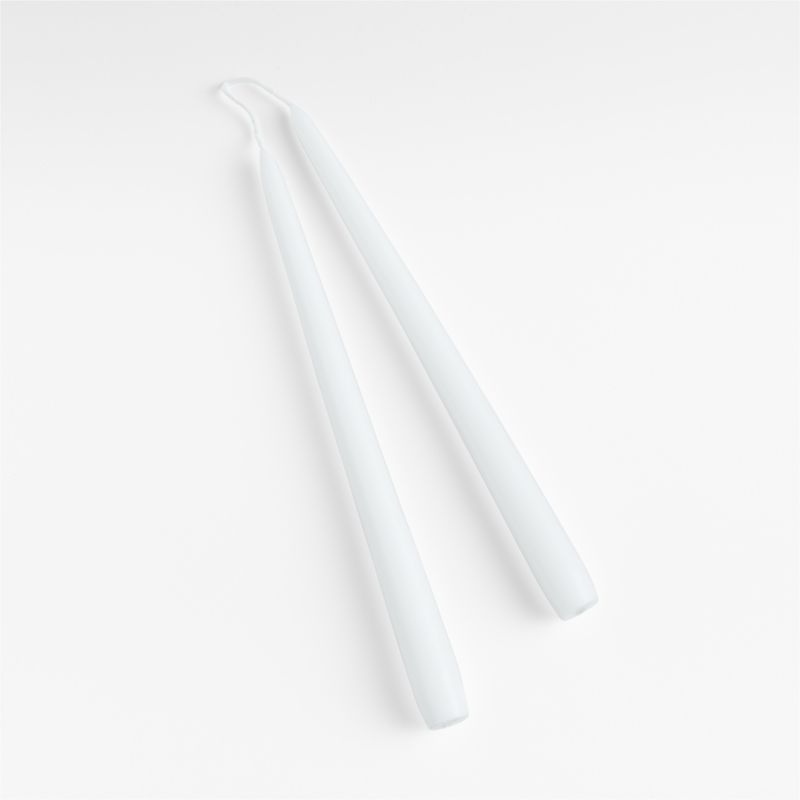 Dipped White Taper Candles, Set of 2 + Reviews | Crate & Barrel | Crate & Barrel