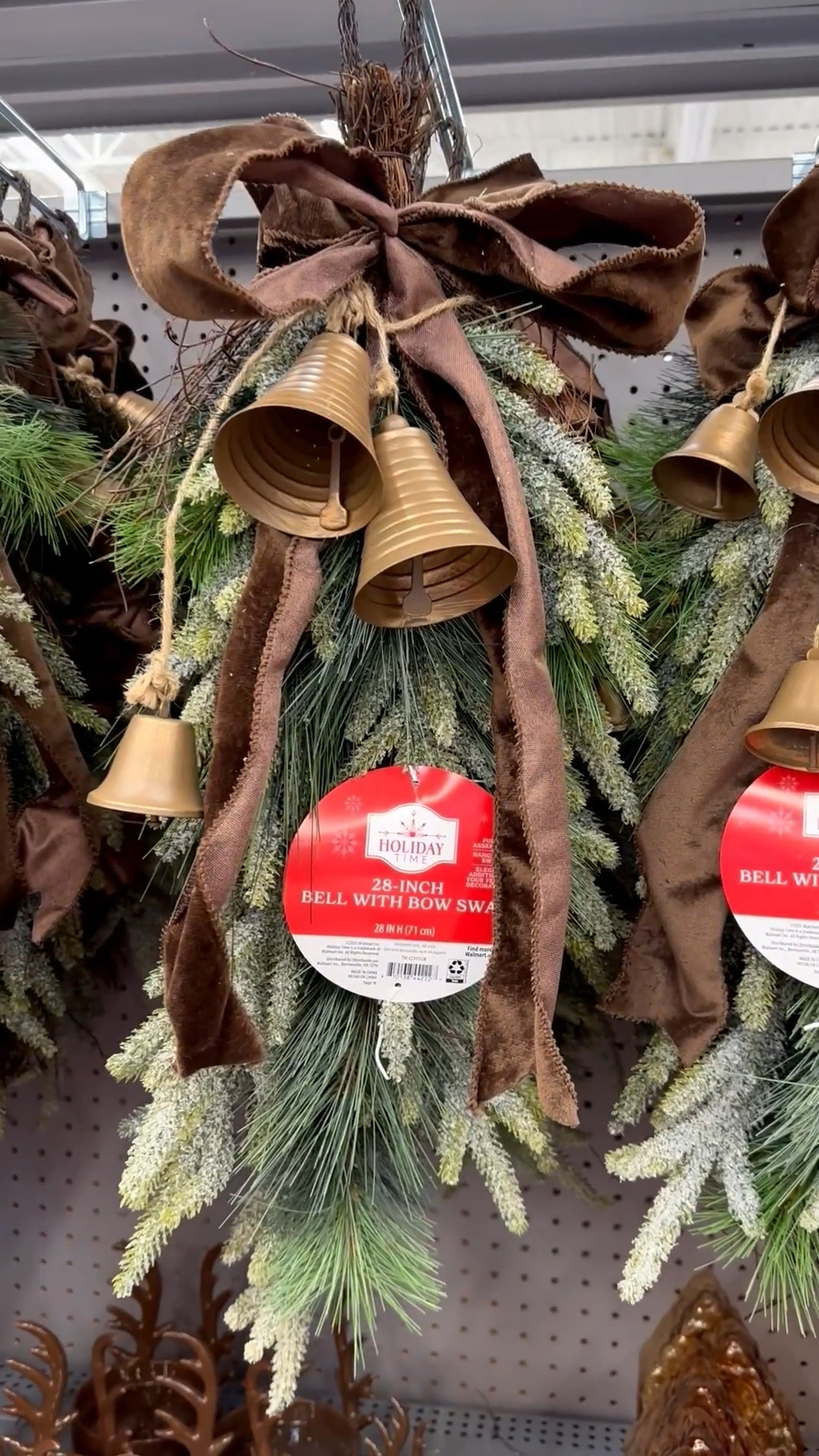 Beautiful swag with bells and brown velvet ribbon. Classic Christmas decor, Ralph Lauren Christmas decor 

#LTKHome #LTKSeasonal #LTKHoliday