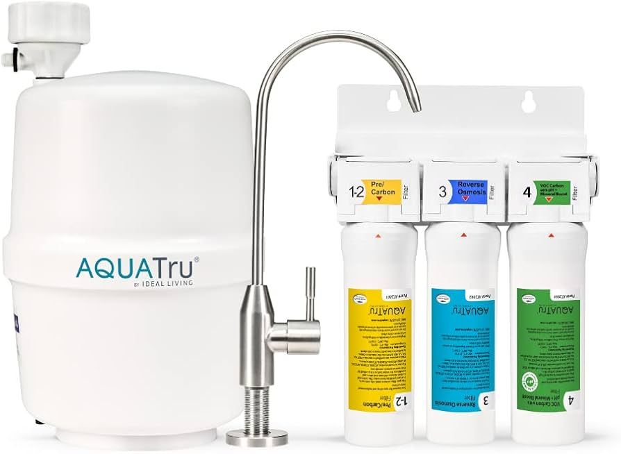 AquaTru Under Sink Reverse Osmosis Water Filter System with Alkaline pH+ Filter | Certified to Re... | Amazon (US)