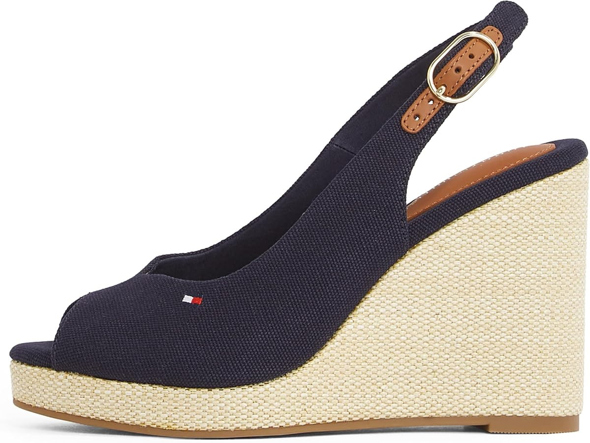 Tommy Hilfiger Women\u2019s Flag High Wedge Slingback Sandals | Amazon (UK)