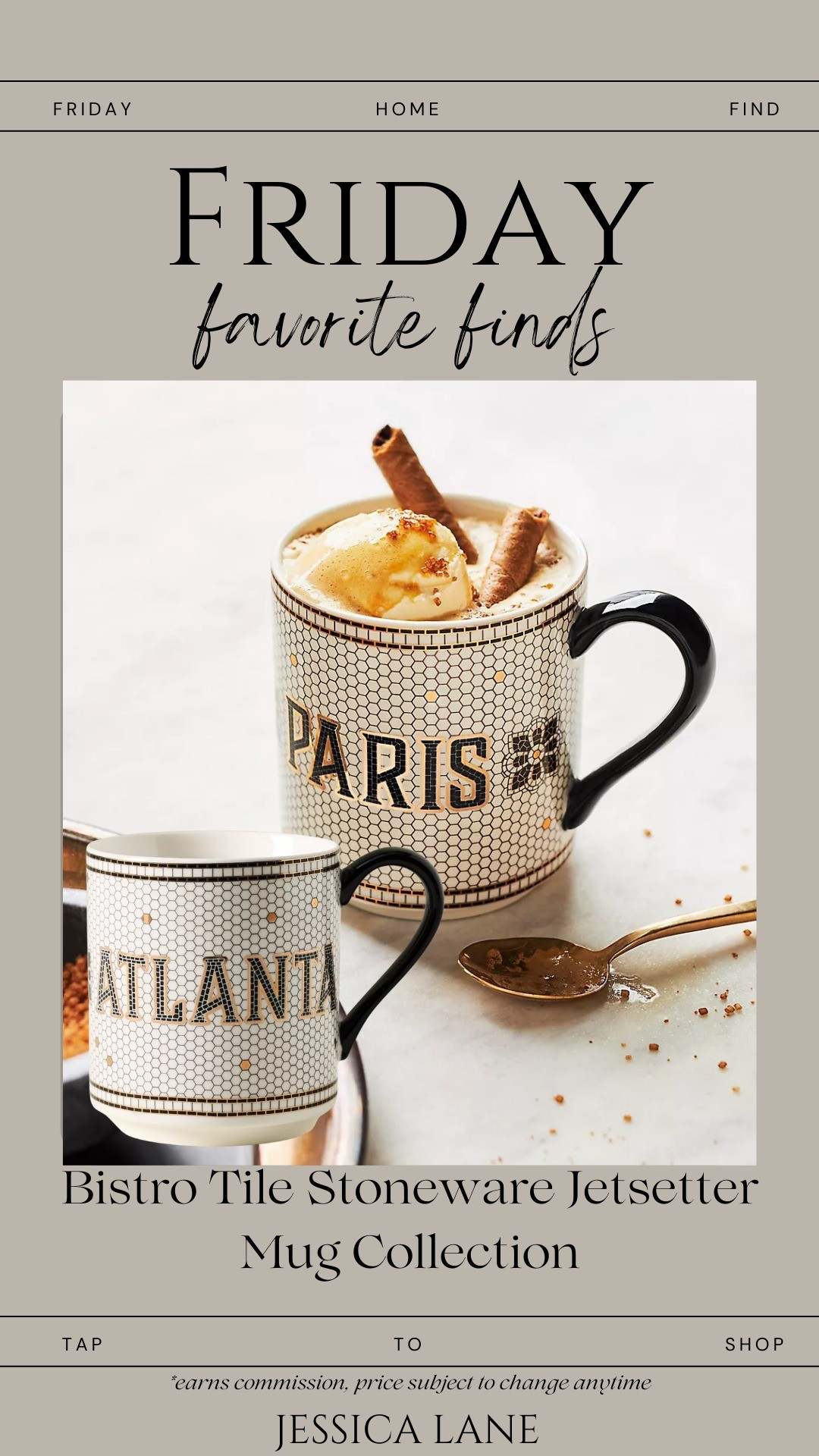Morning coffee but make it chic ☕️ The bistro tile mug from Anthropologie feels like a Paris café moment at home.#FridayFinds #CoffeeMoment #LTKHome

#LTKHoliday #LTKGiftGuide #LTKHome