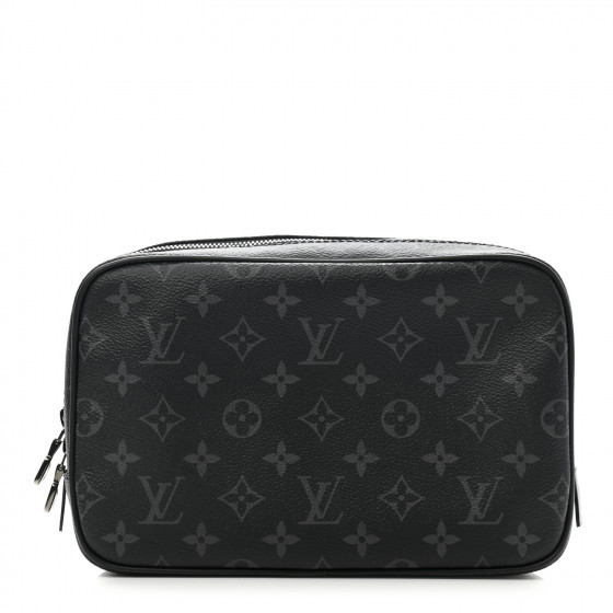 LOUIS VUITTON Monogram Eclipse Toilet Pouch GM | Fashionphile
