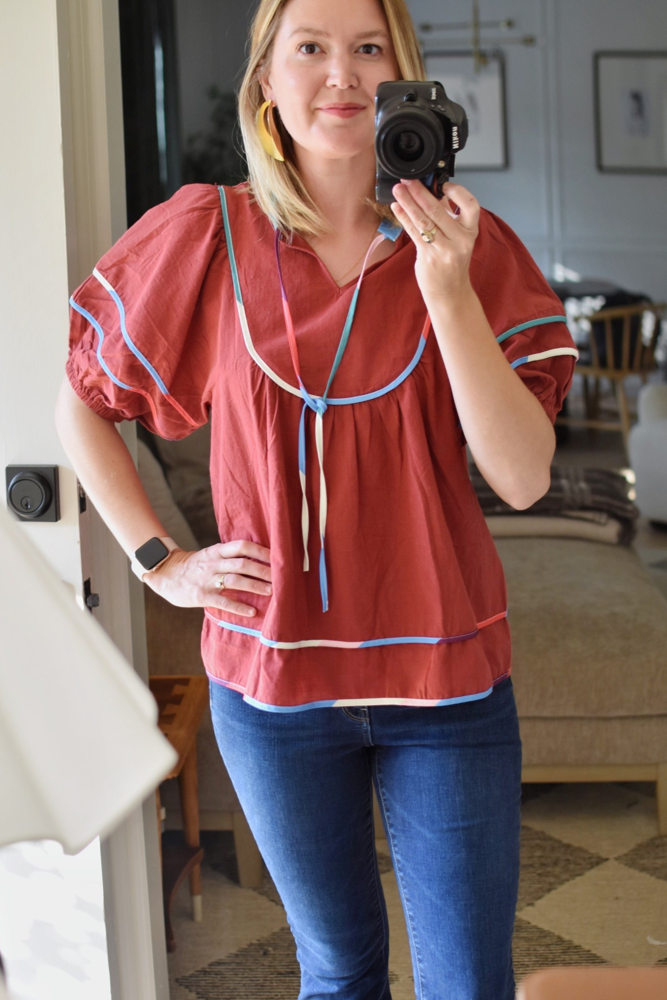 What a pretty top for fall! Perfect for teaching, meetings, or church. I’m wearing a medium, but it is very generous. If you’re between sizes, go down one!

#LTKFallSale #LTKTall #LTKSeasonal