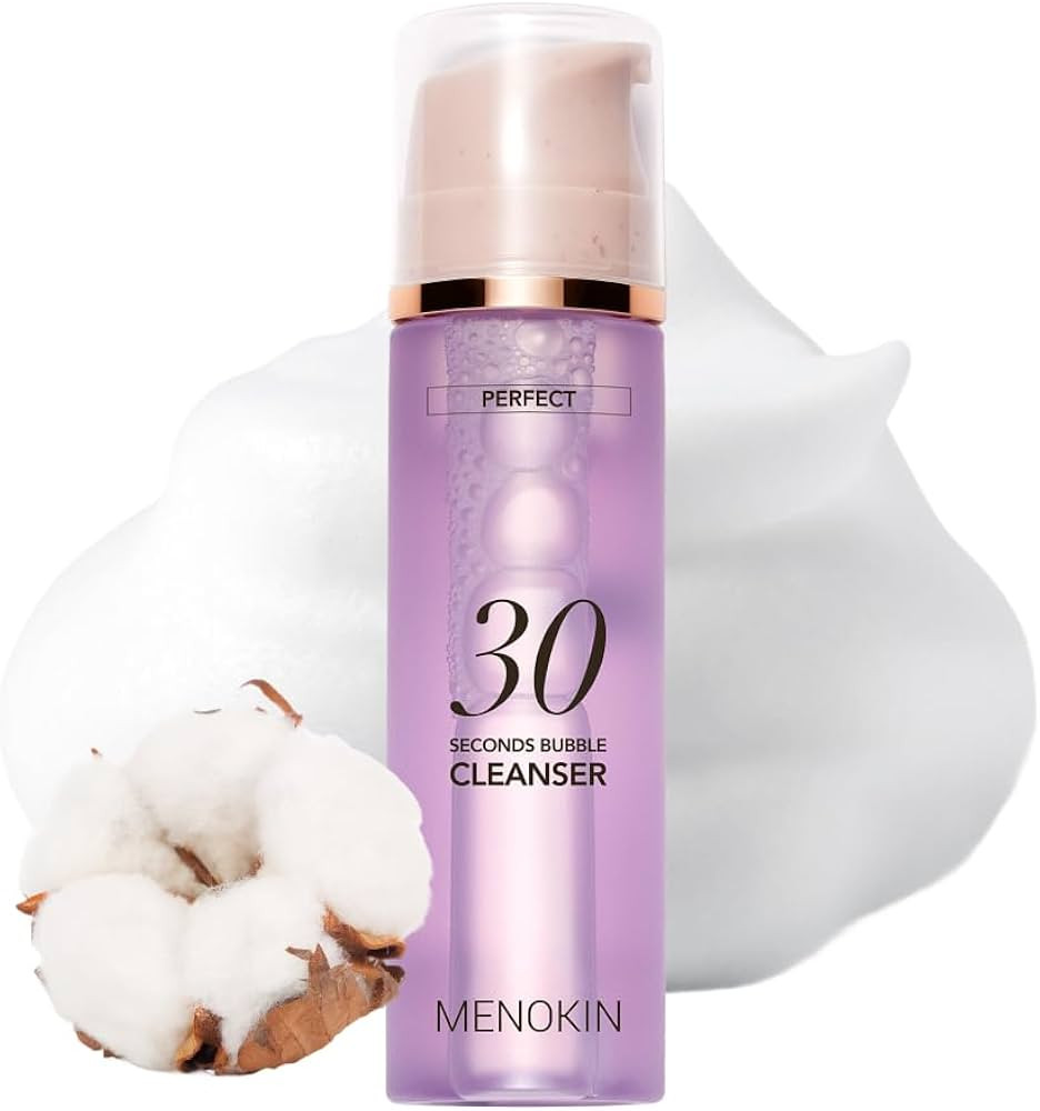 MENOKIN Cotton Cloud Bubble Cleanser [Perfect] EGF Skin Repair, Remove Impurities, Low pH for Sen... | Amazon (US)