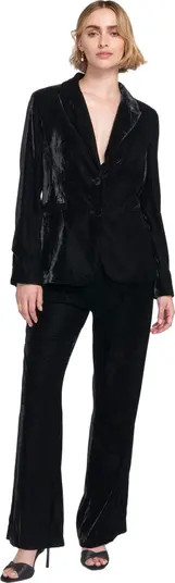 Velvet Suit Trousers Wide-Leg Pants | Nordstrom