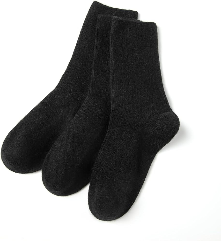 Wool Cashmere 3 Pair Socks for Women and Men, with Gift Box | Amazon (US)