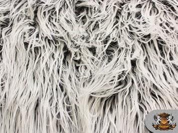 Faux Fur Long Pile ULTRA MONGOLIAN 2 TONE GREY Fabric / 64" W/Sold by the yard | Amazon (US)