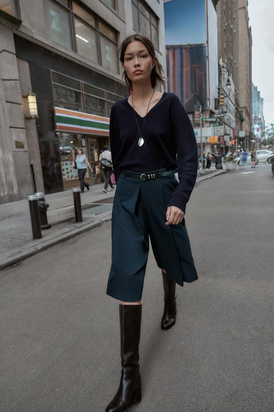 BELTED LONG SHORTS | Zara US