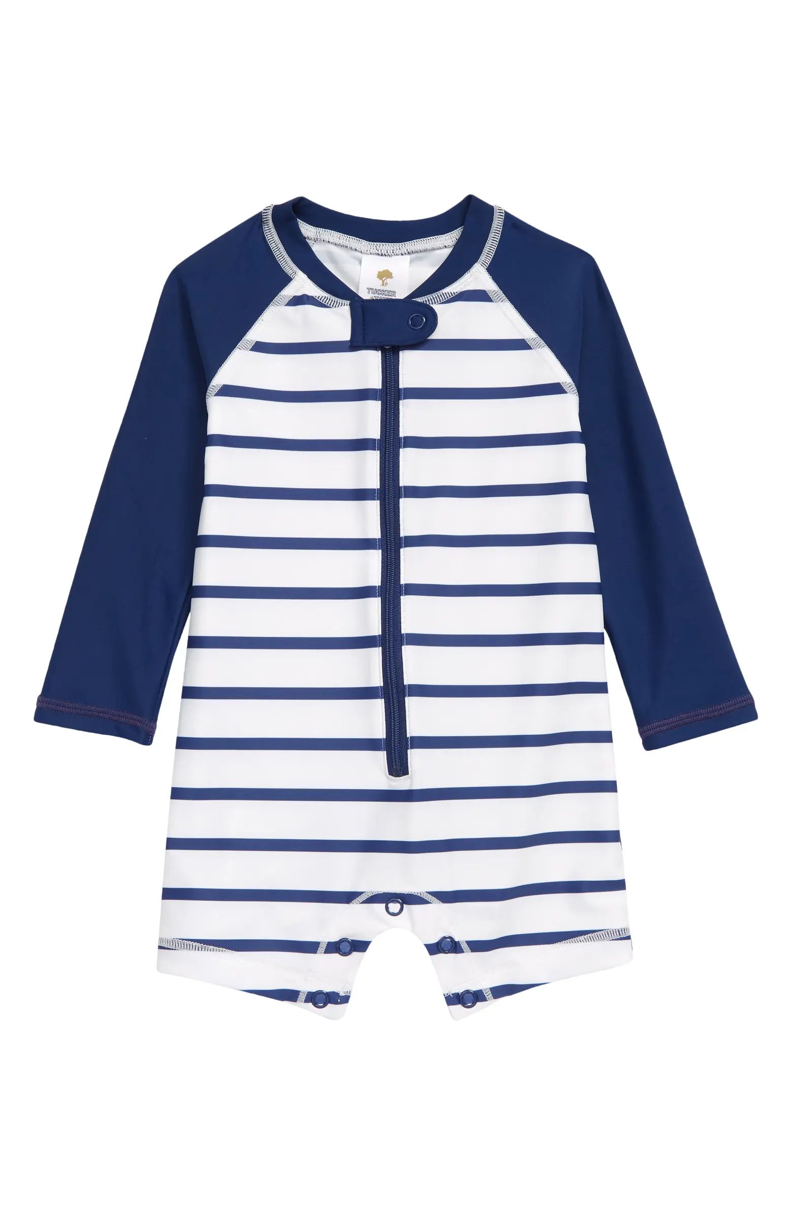 Tucker + Tate Stripe One-Piece Rashguard Swimsuit | Nordstrom | Nordstrom